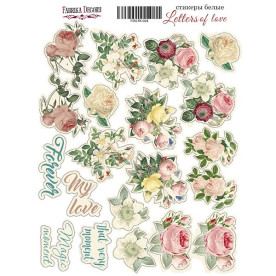 Набор наклеек (стикеров) #024, “Letters of love” Фабрика Декора