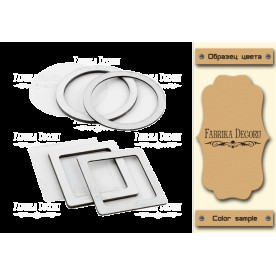 Набор заготовок для шейкеров Круг и квадрат 6x6-6x6 Kraft-Milk Фабрика Декору