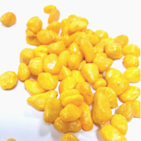 Декоративные камушки желто-оранжевого цвета, 130 гр