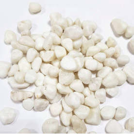 Декоративные камушки, белый , около 130 гр