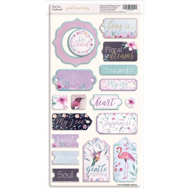 Чипборд для скрапбукинга 18шт Scrapmir Gentle Morning (ENG)