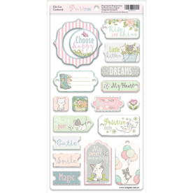 Чипборд для скрапбукинга 18шт Scrapmir Pur Pur (ENG)