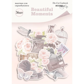 Набор высечек для скрапбукинга, Beautiful Moments, 36шт, Scrapmir