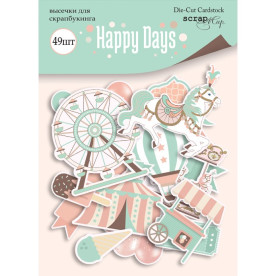 Набір вирубування для скрапбукінгу, Happy Days, 49шт, Scrapmir