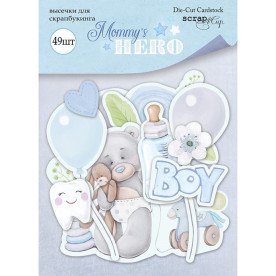 Набор высечек для скрапбукинга 49шт Scrapmir Mommy's Hero