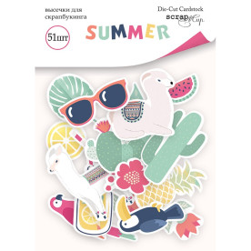 Набор высечек для скрапбукинга 51шт Scrapmir Summer
