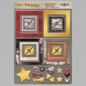 Рамки з чіпборда з фольгуванням 30шт Charming Scrapmir