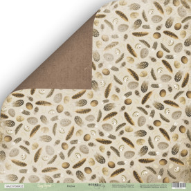 Лист двусторонней бумаги 30x30  Scrapmir Перья  Cozy Forest