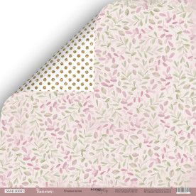 Лист двусторонней бумаги 30x30 Scrapmir Розовые Ветви Unicorns