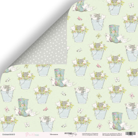 Лист двусторонней бумаги 30x30 Scrapmir Милашки Pur Pur