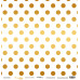 Аркуш паперу з золотим тисненням 30x30 Golden Dots White Scrapmir