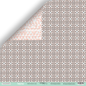 Аркуш двостороннього паперу 30x30 Scrapmir Квітковий візерунок Happy Days