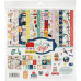 Набор скрапбумаги Pack your Bags 12 л. 30х30 + наклейки Carta Bella