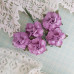 Набір декоративних трояндочок бузково-фіолетового кольору, 5 шт, 25 мм