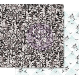 Скраппапір 30х30 см Birds Of A Feather - Flirty Fleur з фольги. 30х30 Prima