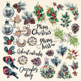 Лист з картинками для вирізання, The spirit of Christmas Фабрика Декору