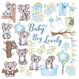 Лист с картинками для вырезания, Puffy Fluffy Boy Фабрика Декору