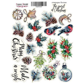 Набор наклеек (стикеров) #051, The spirit of Christmas, Фабрика Декора