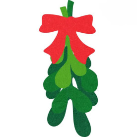 Набор фетровых заготовок, Рождественская омела, 15 см, 3 шт, Rosa Talent