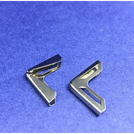 Набор уголков для альбомов 16 мм, цвет серебро, 4 шт.