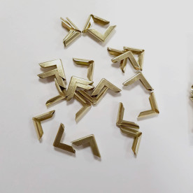 Набір куточків для альбомів 17 мм, колір золото, 4 шт.