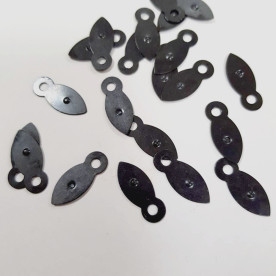 Набір анкерів металевих, колір чорний, 21х9 мм, з точкою