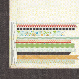 Двусторонняя скрапбумага 30х30 см Novella - Clippings, BasicGrey