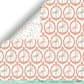 Аркуш двостороннього паперу 30x30 Коники Happy Days Scrapmir