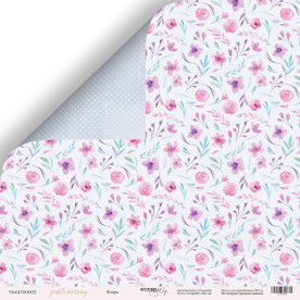 Аркуш двостороннього паперу 30x30 Флора Gentle Morning Scrapmir