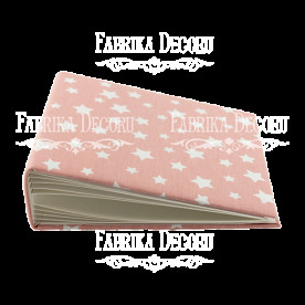 Заготовка альбома в мягкой обложке Розовые звезды 20х20 Фабрика Декору