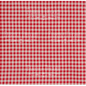 Отрез ткани 35Х80 Красно-белая клеточка Фабрика Декору