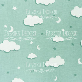 Отрез ткани Мятные облака 35х70 см Фабрика Декору