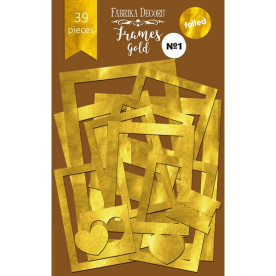 Набір рамок з фольгуванням №1 "Gold" 39шт Фабрика Декору