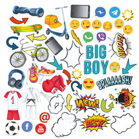 Лист з картинками для вирізання Cool Teens Фабрика Декору