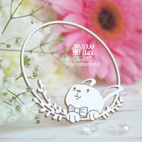 Чіпборд, рамка з Зайчиком, Scrapbox