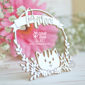 Чипборд рамка с Котиком Prince Hc-102 Scrapbox
