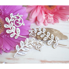 Чіпборд листочки папороті 3шт Hf-219 Scrapbox