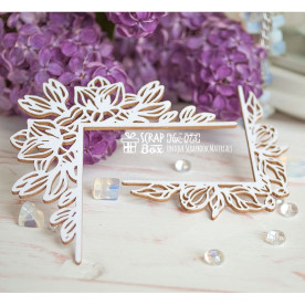 Чипборд 2 уголка с фрезией Hw-073 Scrapbox