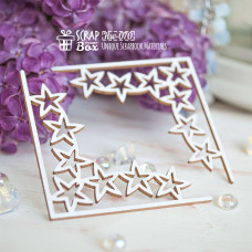 Чипборд уголки со звездами Hw-070 Scrapbox