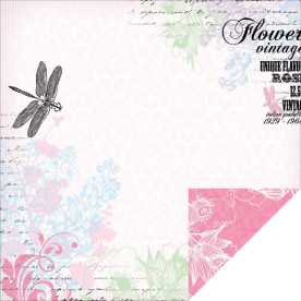 Скраппапір 30х30 см Wisteria - Lavender Haze 30х30, Kaisercraft