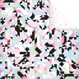 Скраппапір 30х30 см Lilac - Lavender Haze 30х30, Kaisercraft