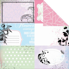 Скраппапір 30х30 см Orchid - Lavender Haze 30х30, Kaisercraft