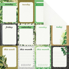 Скраппапір 30х30 см New Leaf - Limelight, Kaisercraft