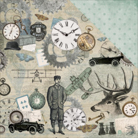 Скрапбумага Groomed - Barber Shoppe, Kaisercraft