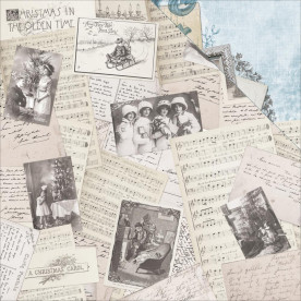 Скраппапір 30х30 см Snowy- Frosted, Kaisercraft