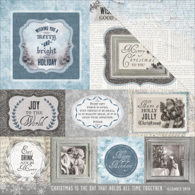 Скраппапір 30х30 см Icy - Frosted, Kaisercraft