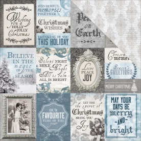 Скраппапір 30х30 см Polar- Frosted, Kaisercraft