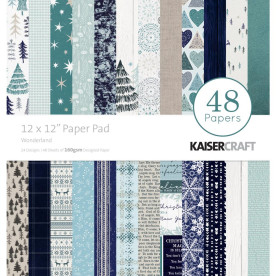 Набір скраппаперу Wonderland 30х30 24 аркуша, Kaisercraft