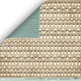 Лист двусторонней бумаги 30x30 Новогодние гирлянды Nordic Spirits, Scrapmir