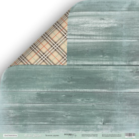 Лист двусторонней бумаги 30x30 Зелёное дерево Nordic Spirits, Scrapmir